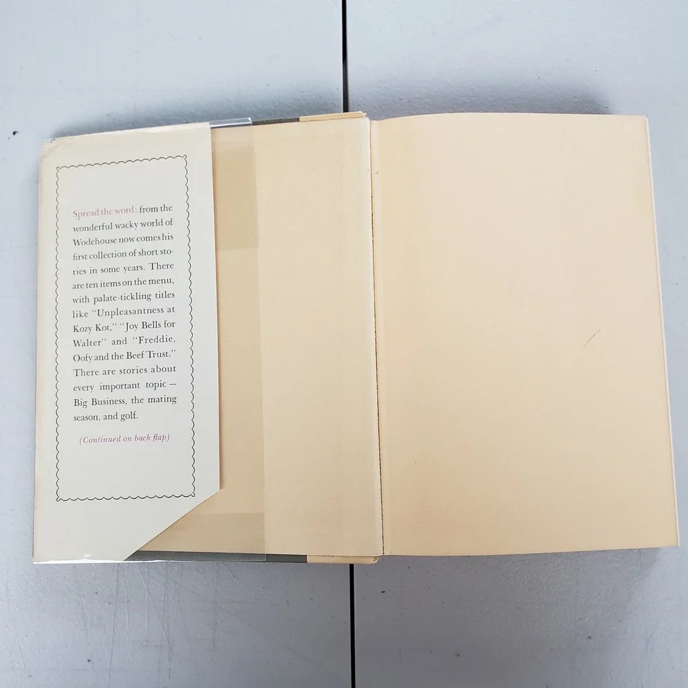 A Few Quick Ones P.G. Wodehouse 1959 First Printing Hardcover Dust Jacket Bacon